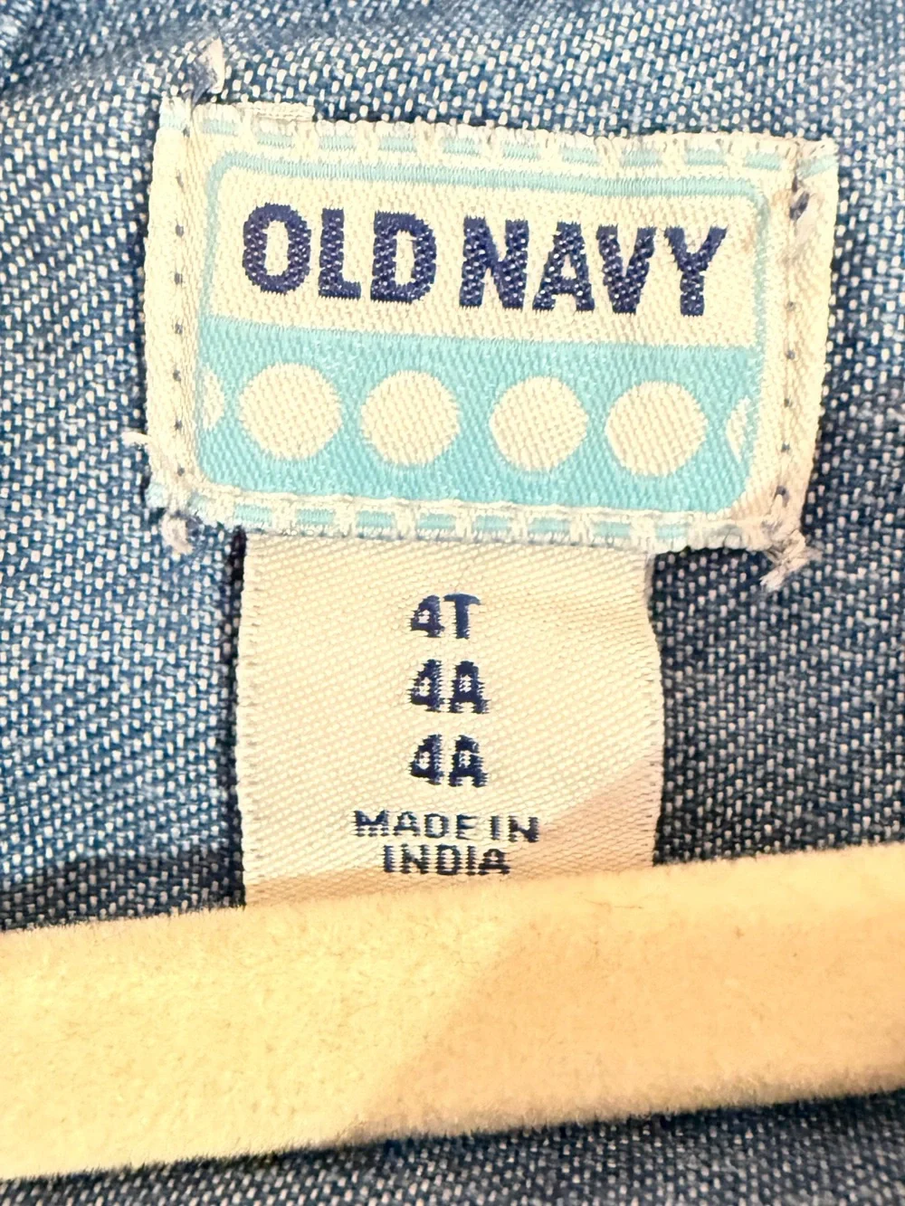 Old Navy Embroidered Butterfly Denim Dress Size 4T